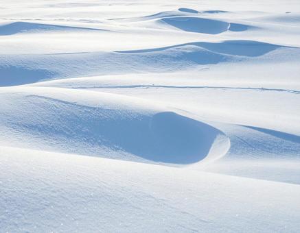 広大な雪原の背景テクスチャ素材 広大な雪原の背景テクスチャ素材の写真