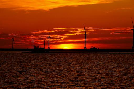 夕暮れ 夕暮れ 夜景,夕暮れ,マジックアワーの写真素材