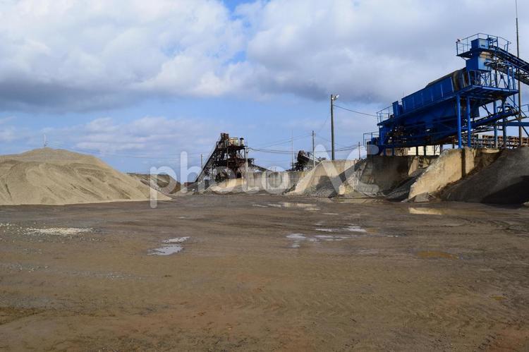 砕石工場 建設資材の生産現場 砕石工場,採石工場,砕石場の写真素材