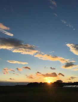 夕焼け空 夕焼け空の写真