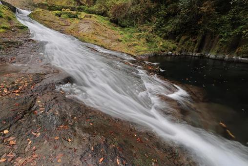 菊池渓谷 菊池渓谷,熊本県,渓流の写真素材