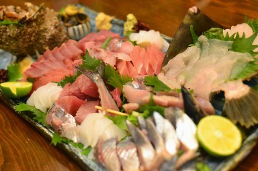 新鮮な刺身盛り合わせ 刺身,お刺身,盛り合わせの写真素材
