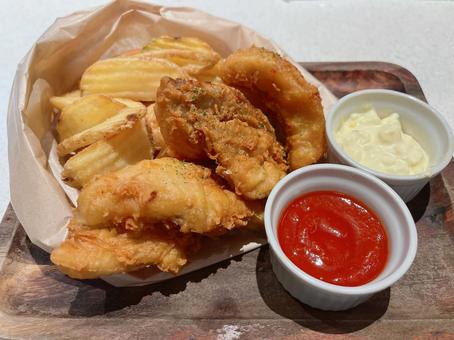 フィッシュ&チップス 食べ物 フィッシュ&チップス 食べ物の写真