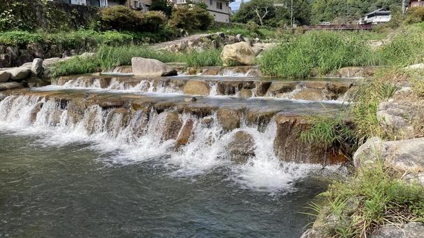 嘉瀬川4 嘉瀬川,佐賀県,富士町の写真素材