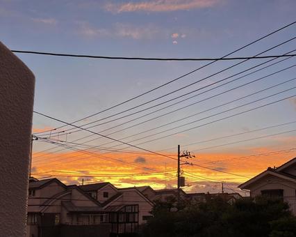 夕焼け 夕焼け,空,sunsetの写真素材