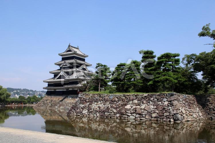 長野県松本市の国宝松本城 松本城,松本市,国宝の写真素材