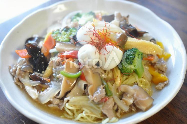 あんかけ焼きそば あんかけ,焼きそば,中華の写真素材