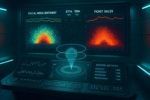 音楽市場ヒートマップの写真