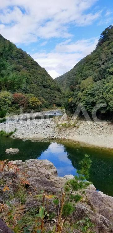 福知山線廃線跡10 廃線跡ハイキング,福知山線廃線,水域の写真素材