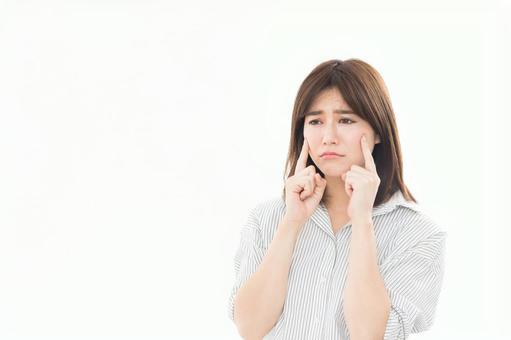若い女性 悲しい 泣く 若い女性 悲しい 泣く 女性,人物,泣くの写真素材