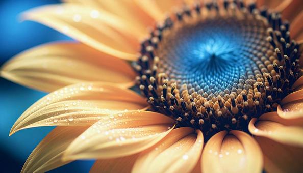 一輪のひまわりの花 一輪のひまわりの花の写真