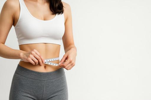 ウエストの測定の写真