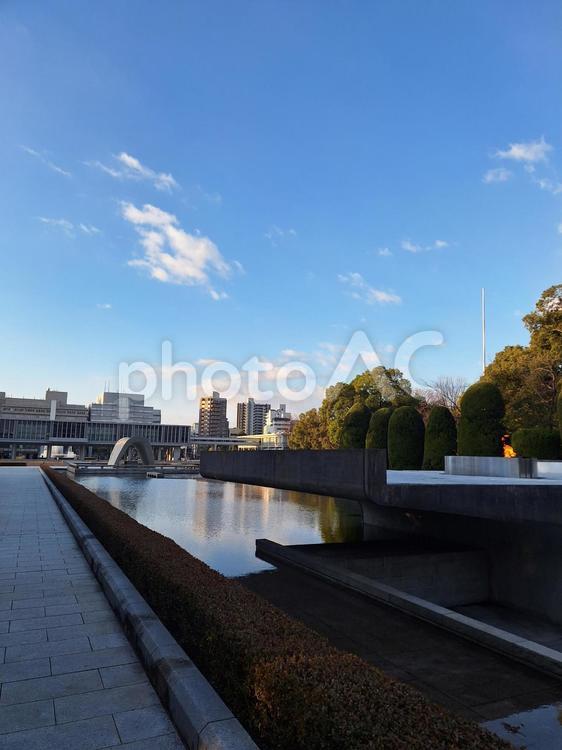 広島平和記念公園 広島,原爆ドーム,平和記念公園の写真素材