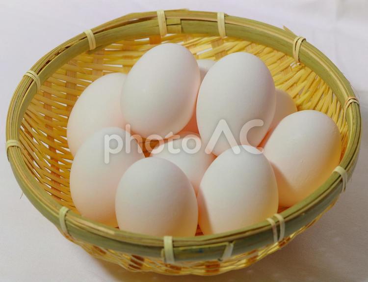 かごのたまご 卵,たまご,食品の写真素材
