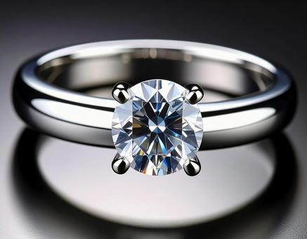 4月の誕生石 輝くダイヤの婚約指輪 4月の誕生石 輝くダイヤの婚約指輪の写真