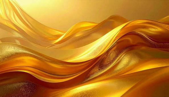 ゴールドの波 金属背景 流体 黄金 ゴールドの波 金属背景 流体 黄金の写真