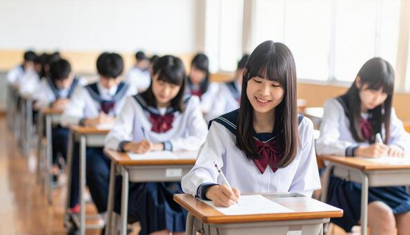 学校の授業風景 女子校 学校の授業風景 女子校の写真