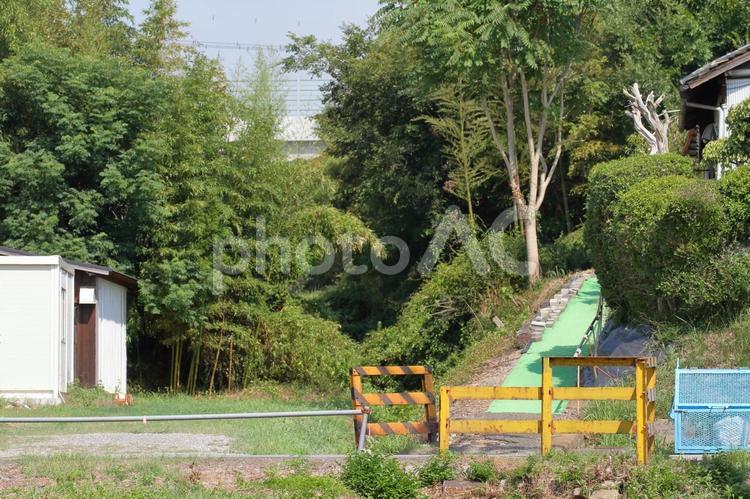 三木鉄道、埋まった切通し区間 三木鉄道,廃線,廃線跡の写真素材