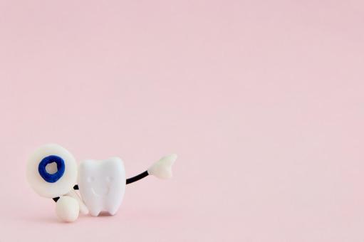 マル印をもったミニチュアの歯 マル印をもったミニチュアの歯 歯,歯の健康,良い習慣の写真素材