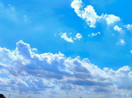 青空と雲 青空,晴れ,自然の写真素材