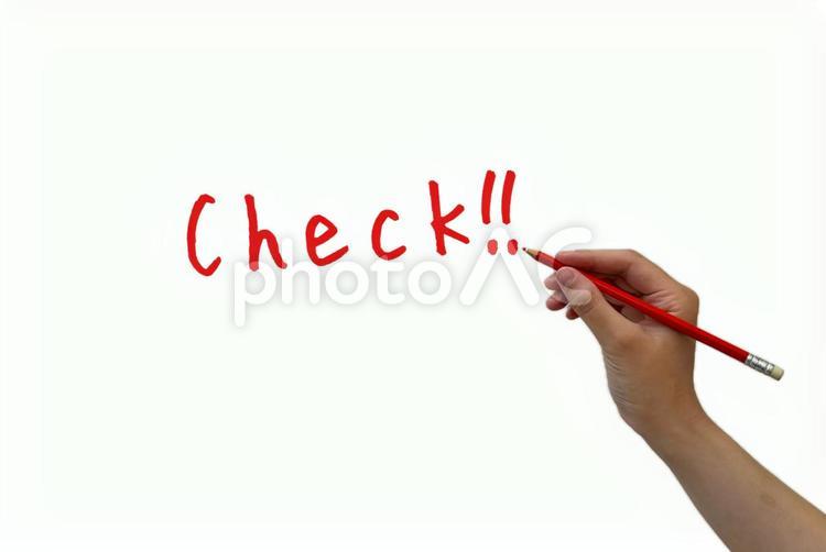 check文字② 確認事項,重要,文字の写真素材