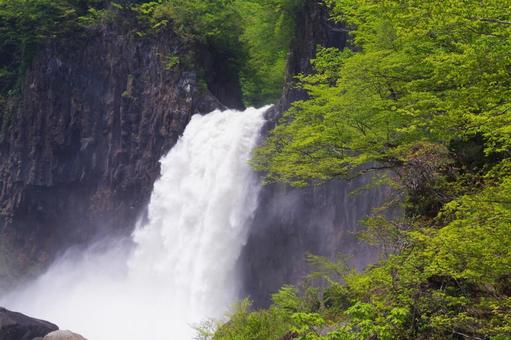 Photo, naena falls, niigata, waterfall, 