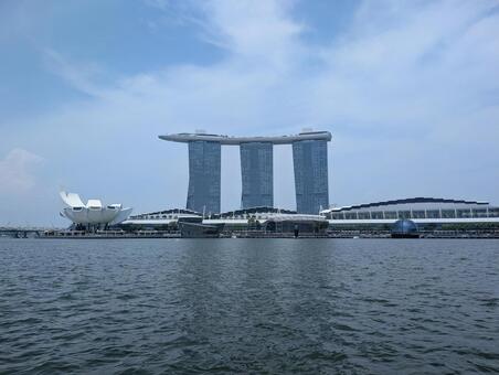 マリーナベイ・サンズ マリーナベイ・サンズ,シンガポール,シンガポール川の写真素材