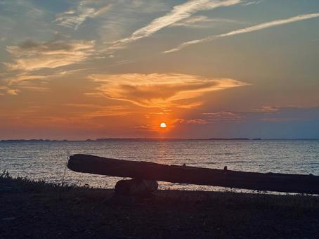 三河湾の夕暮れ5 三河湾の夕暮れ5の写真