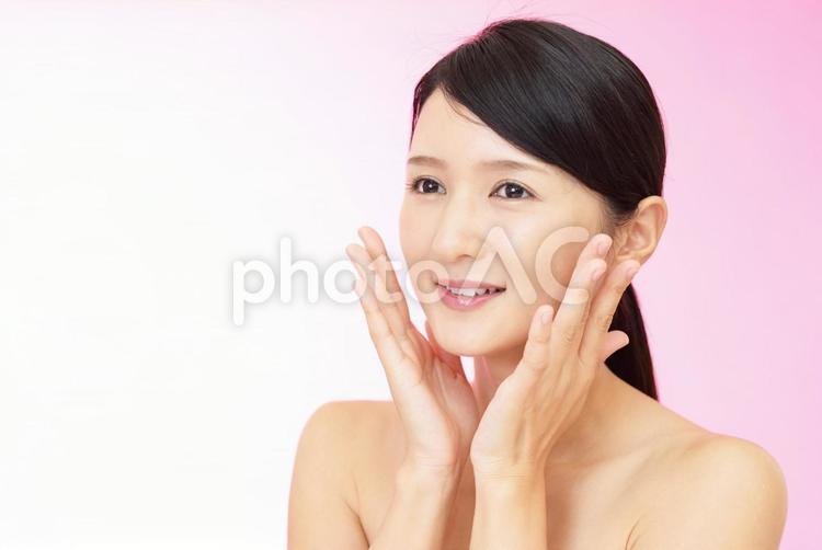 美容　スキンケアイメージ 美容,女性,人物の写真素材
