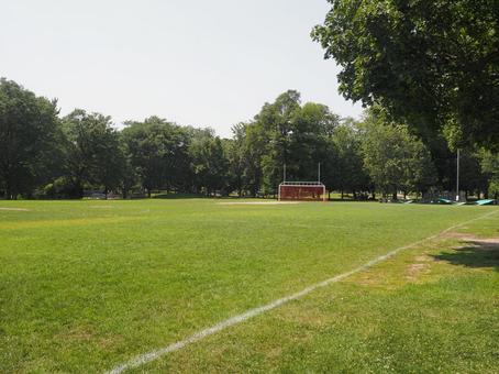 芝生のサッカーグラウンド サッカー,グラウンド,スポーツの写真素材
