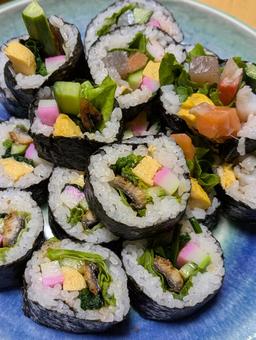 巻き寿司 巻き寿司 恵方巻き,巻き寿司,節分の写真素材
