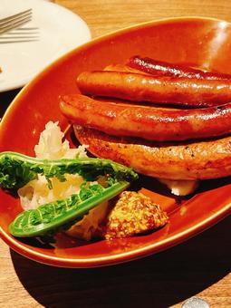 ウインナー ウインナー ウインナー,肉料理,料理の写真素材