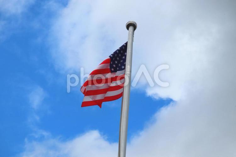 不忘平和記念公園の星条旗 不忘平和記念公園,星条旗,国旗の写真素材