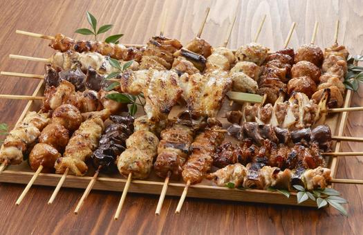 焼き鳥盛り合わせ 焼き鳥盛り合わせの写真