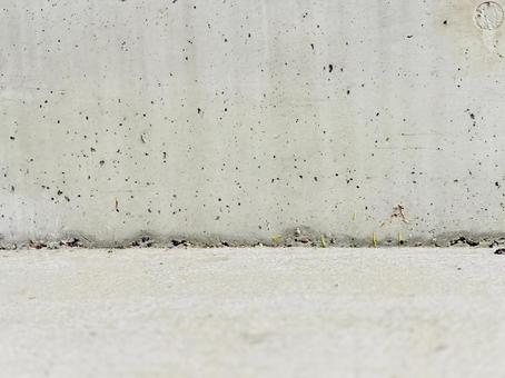 コンクリートの壁　雨の写真