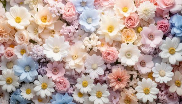パステル調の花の背景壁紙写真 パステル調の花の背景壁紙写真の写真