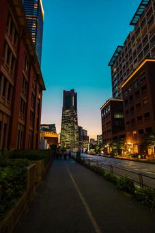 【神奈川】横浜の夜景街並み 2025 【神奈川】横浜の夜景街並み 2025 神奈川,横浜,街並みの写真素材