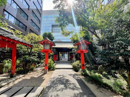水鏡天満宮 水鏡天満宮 水鏡神社,容見天神,神社の写真素材