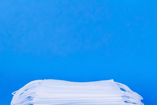 Simple mask on blue background, JPG Simple mask on blue background, JPG