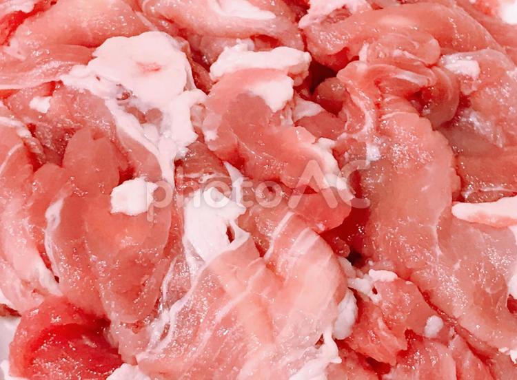 豚肩切り落とし肉 豚肩切り落とし肉,豚肩切り落とし,肉の写真素材