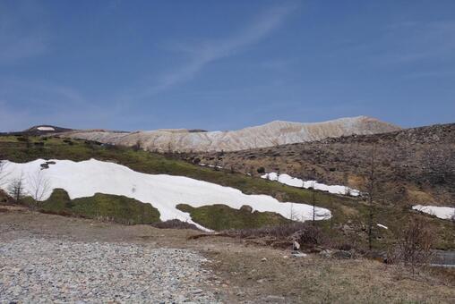 草津白根山 草津白根山,志賀高原,雪の写真素材