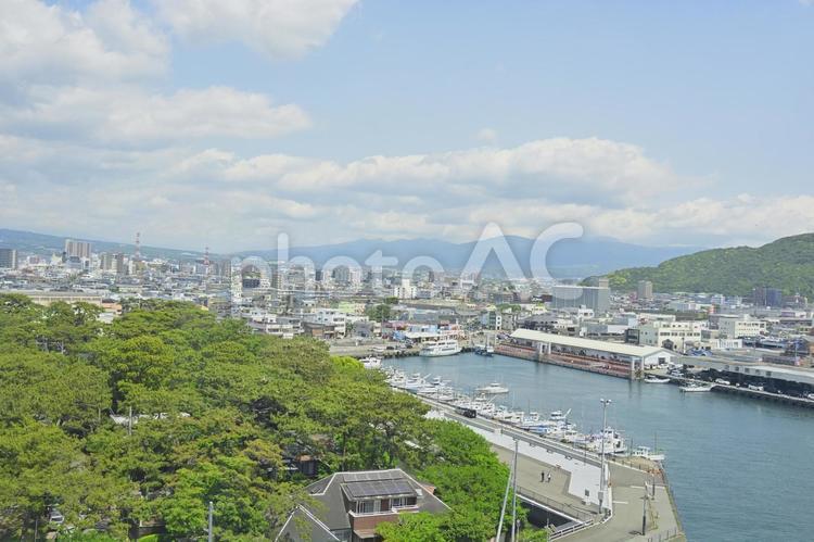 沼津港の風景 沼津港,沼津市,風景の写真素材