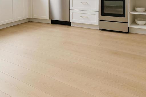 キッチンの床（フローリング）の写真