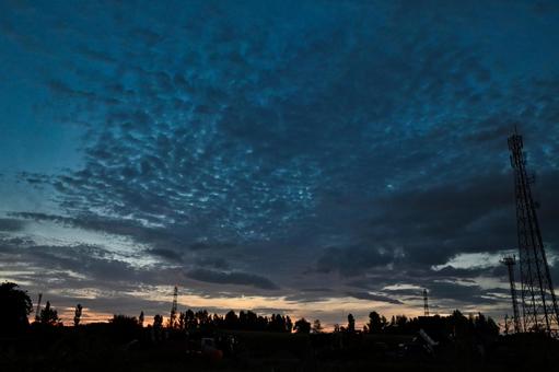 夕暮れ 2025/8/18 夕暮れ 2025/8/18 夕暮れ,夕方,夕景の写真素材