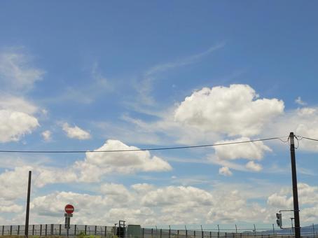 空と雲 空と雲 空,雲,夏の写真素材