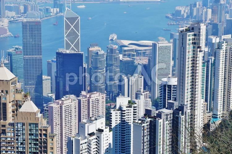 香港都市イメージ（ビクトリアピーク） 香港,香港島,ビクトリアの写真素材