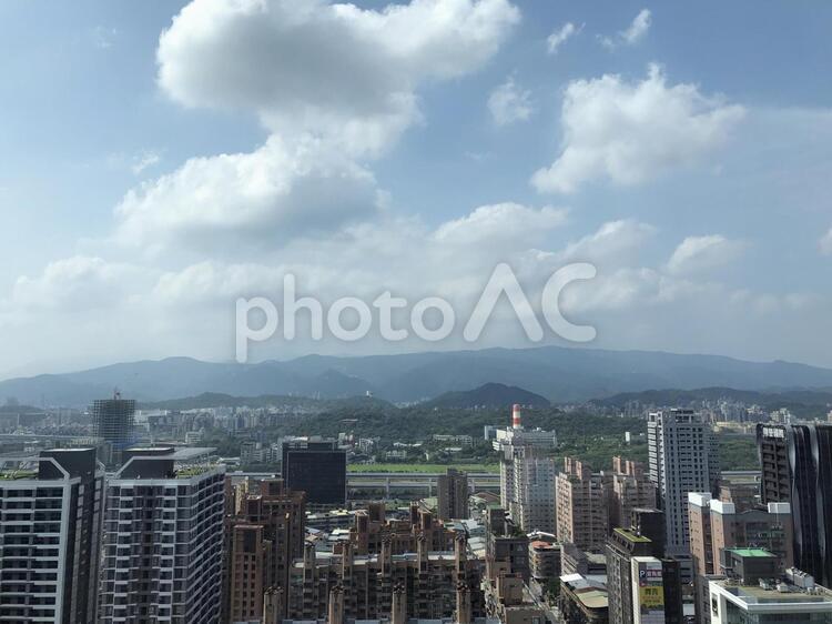 台北南港の街並み 台北の風景,台湾の街並み,台北の街並みの写真素材