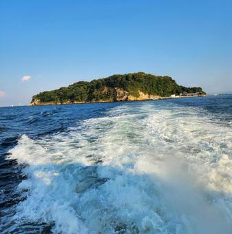 猿島 猿島 海,島,フェリーの写真素材