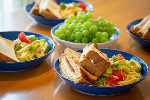 彩り豊かなブランチプレート 食べ物,食事,ブランチの写真素材