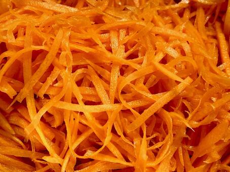 キャロットラペのアップ キャロットラペ,自家製,調理の写真素材